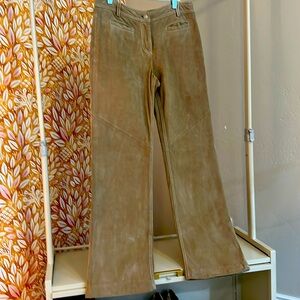 VTG Ann Taylor Loft suede wide leg pants - size 4